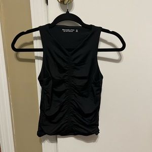Abercrombie black fitted tank top